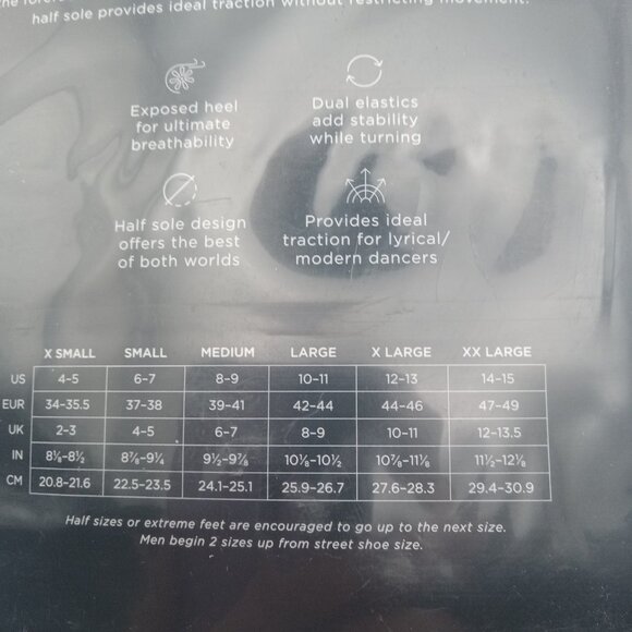 Capezio Pirouette II Canvas Dance Shoes Nude Size S H061 Sz 6-7 NEW - Picture 13 of 15